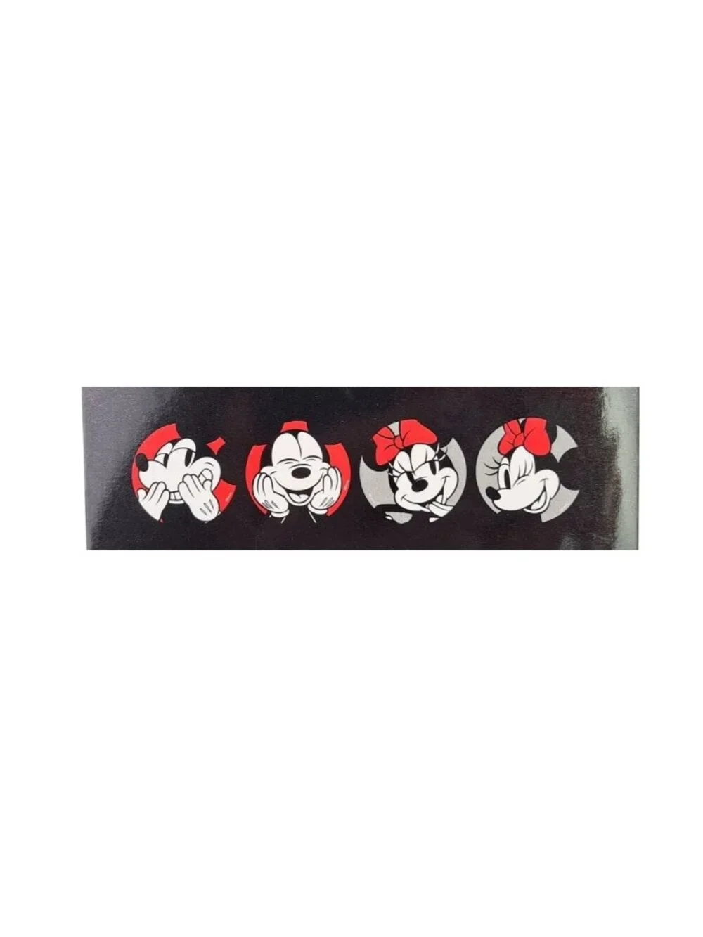 Disney Mickey Mouse Minnie Drink Coasters 4 Pack Beverage Red Black Gray New